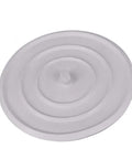 Universal 3 Pack Silicone Drain Stopper Plug 4.5 Inch No Leak Bathtub And Sink Blocker flexible silicone plug on white background.