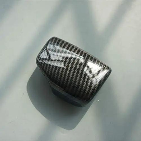 Sport Style Carbon Fiber Print Gear Shift Knob Cover Trim for Audi A4 B9 A5 Q5 Q7 S4 S5 SQ5 2017 2018 2019 2020 2021 2022 2023 2024 2025 Durable Carbon Fiber Look Easy Install Interior Upgrade For A Modern Turbo Cabin