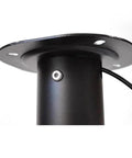 Heavy Duty Pneumatic Vertical Lifter With Wire Control Buttons And Adjustable Push Rod Lift Thickened Steel Construction close-up of steel base and wire connection