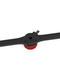 Tap Handle Set For Hand Tapping On Milling Machines With Tap Guide Compatibility And Low Profile Design with red knob, top view