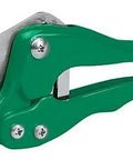 Green PVC Pipe Cutter For Up To One And One Quarter Inch PVC Tubing With Ratchet Action And Durable Metal Frame No Fuss Quick Cut