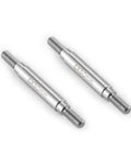 Stainless Steel RC Suspension Links 50mm Upgrade For One Tenth Scale SCX10 TRX4 Crawler, two 6x50mm links
