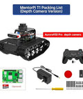 Robot Car Kit With ChatGPT Vision AI Lidar SLAM 3D Depth Camera Tank Chassis For Autonomous Driving And Mapping MentorPi T1