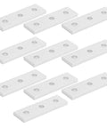 Heavy Duty 10 Pack Flat Joining Plates For T Slot Aluminum Extrusion Profiles Mending Repair Brackets with three-hole design