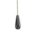 Black pull chain detail for AirPro Collection 52 Inch Five Blade Indoor Outdoor Ceiling Fan Decked Out For Patio Hangouts With Reversible Blades
