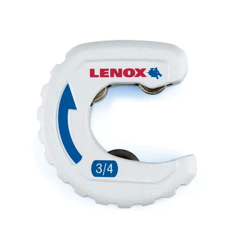3/4 Inch Copper Tube Cutter With Shock Resistant Blade, non slip grooved cast body for tight spaces, white color coded design