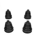 4 Pack Universal CV Joint Boot Kit With Silicone Telescopic Sleeves For Drive Shaft Dust Cover Replacement Includes 12 Stainless Steel Clips