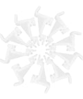 Heavy Duty Freezer Hooks And Fridge Shelf Clips Set Of 50 Crack Resistant Smooth Surface Sturdy Bracket Organizer