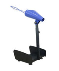 Manual Void Fill Dispenser For Kraft Buffer Paper Adjustable Height Cushioning Machine with blue cone and black base.