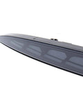 Slick Sequential Rear Bumper Lights For Tesla Model 3 dark smoke lens showcasing the sleek design for easy installation.