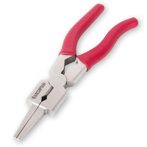 Pro 8 Inch MIG Welding Pliers With Long Nose, Rust-Resistant, Anti-Slip Grip, Induction-Hardened Cutting Edge visible
