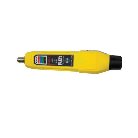 Coax Explorer 2 VDV Cable Tester With Push Button Wire Tracing And Mapping, yellow handheld device, easy to read LED