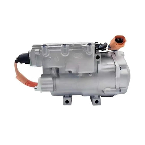 Heavy Duty Electric AC Compressor For Dongfeng E70 EV Auto Replacement OEM V510010JG0122 320V side view with connector.