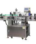 Built Tough Automatic Labeling Machine For Square Shampoo Plus Detergent And Cosmetic Bottles with sleek stainless steel design.