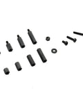M3 Nylon Hex Spacer Standoff Kit With 320 Piece Hardware Set For PCB Motherboard Assembly Black Storage Box And Nylon Pillars Screws Nuts And Washers For Easy Solid Mounting, black nylon standoffs and screws