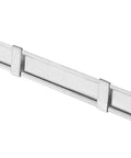 Premium One Inch Prong Fastener Compressors Pack Of One Hundred For Standard Two Hole Punch Sets, shiny metal clip.