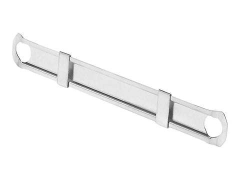 Premium One Inch Prong Fastener Compressors Pack Of One Hundred For Standard Two Hole Punch Sets, shiny metal clip.