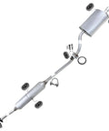 Exhaust Resonator Pipe and Muffler Kit for 2002 2003 2004 Honda CR-V 2.4L Stainless Steel 409 Grade with installation parts