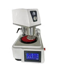 Straight Up Heavy Duty Metallographic Grinding And Polishing Machine With Smooth Variable Speed And 250Mm Prep Plate, front view.