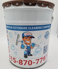 Top Shelf Concrete Sealer Badass High Gloss Wet Look Finish For Exposed Aggregate And Standard Slabs Long Lasting All Season Protection. 5-gallon bucket.