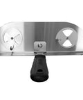 Front view of Vented Wood Fire Door For Version 1 Gozney Dome Pizza Oven with adjustable vents and heat safe handle