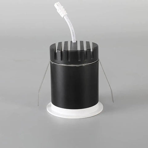 Top Notch Mini LED Downlights Recessed Lighting With Heavy Duty Aluminum Build and Zero Glare Vibes CRI 95 Plus Five Pack Mounting base.
