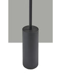 Base of Grover Collection Contemporary Modern LED Floor Lamp in black finish, cylindrical design, part of sleek studio vibe