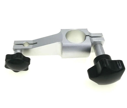 Measuring Arm Bracket For Comparator Stand And Indicator Holder With 64mm Center Distance Heavy Duty Mounting Bracket For Metrology Equipment Dial Indicator Setup Machining And Inspection Tool For Precise Alignment, aluminum with black knobs