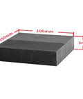 5 Pack High Density Graphite Plates Conductive Carbon Sheets For Electrochemistry Lab Anodes And Electrolytic Blocks, 100x100x5mm