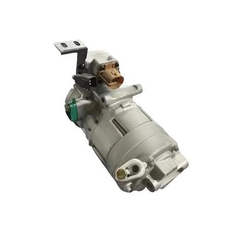 Plug And Play Electric Ac Compressor For Hyundai Kona Kia Niro Ev Straight Up Oem Replacement 97701K4000 side view with mounting bracket