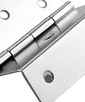 Close-up of a Vintage 59mm 6-Hole Three-Fold Hinges Set for Cabinets Boxes and Suitcases Durable Zinc Alloy Hardware