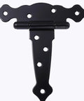 Heavy Duty Black Iron Strap Door Hinges 4 Pack With Eight Pre Positioned Screw Holes Built To Last And Tough As Nails And Easy