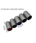 Motorbike Locating Dowel Pins Set Of 5 10.4x12x20mm Engine Alignment Pins displayed diagonally with dimensions highlighted