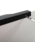 Matte Black 24 Inch Edge Finger Pull Handles 2 Pack Aluminum Alloy Concealed Cabinet Door Pulls installation process