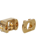 Top Tier 18mm Oldham Coupling Perfect For Creality Ender 3 V2 CR10 Screw Z Axis Upgrade Fits T8 Lead Rod And Hot Bed Printer Parts Brass Quality Build Smooth Motion brass 3D printer coupling shown open and assembled