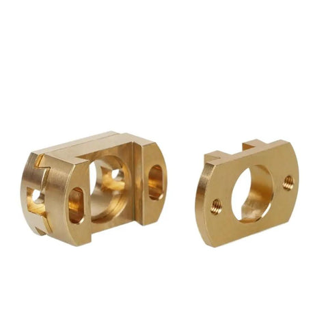 Solid 18mm Oldham Coupling For Ender 3 V2 And CR10s Pro Z Axis T8 Screw Driver Adapter With 8mm Brass Lead Screw Fit Great Hot Bed Upgrades, brass coupling