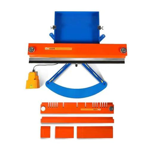24 Inch Industrial Magnetic Pan And Box Heavy Duty Sheet Metal Brake Workhorse With Electro Magnetic Clamping System MSMB650E front view