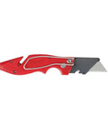 Fastback Press And Flip Utility Knife With Belt Clip And Onboard Wire Stripping Red Set Of 4 Durable Precision Cutting For Pros And Diyers