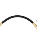 Heavy Duty Rubber Tire Inflator Hose Rated To 300 Psi with brass adapter and black rubber tube for durable tire inflation.