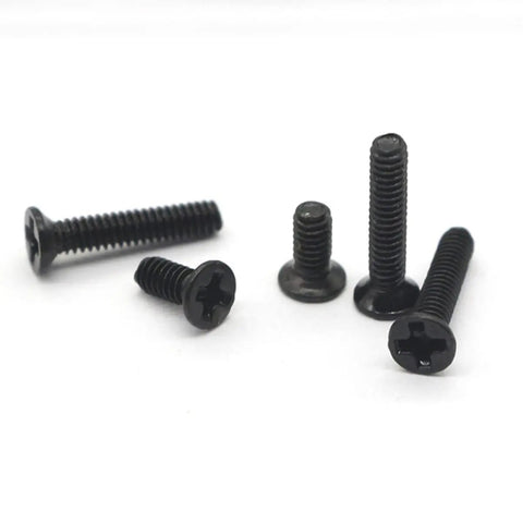 Miniature Screw Set Kit With Three Kinds Flat Countersunk Machine Screws Assortment Box Tool Box For Repair Pros And DIYers Carbon Steel Tiny Fasteners For Precision Projects