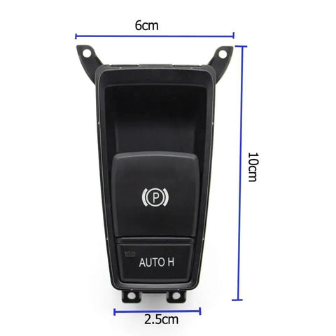 Electric Parking Brake Actuator Switch For BMW X5 E70 Autos 2006 To 2013, dashboard control panel, 6x10cm size.