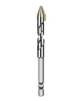 Heavy Duty Pro Grade Hex Shank Eccentric Drill Bit Set For Masonry And Concrete Includes Ten Real Deal Ten Millimeter Bits For Tile Wood And Brick Walls No Cap - detailed view of a hex shank drill bit.