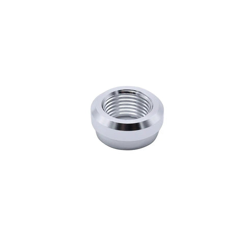 Badass 3/8 NPT Aluminum Female Weld On Bung Flange Fitting Machined From Premium Heavy Duty 6061 T6 Alloy, detailed view.
