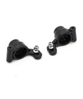 Heavy Duty Steering Cup And C Hub Carrier Rear Hub Set Replacement Upgraded RC Car Parts in black resin finish.