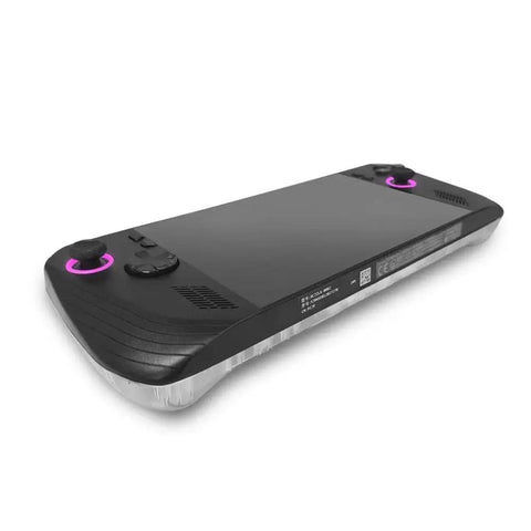Back Plate Panel Heat Management Cover for Ally X 2024 Replacement Shell Transparent Black 1x1 fit on gaming console.