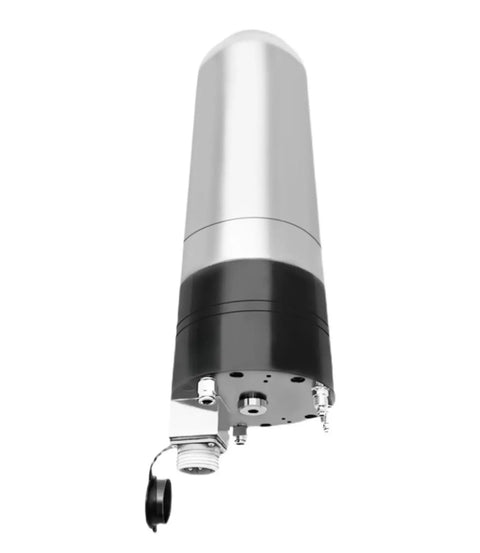 Badass Bt40 11kw Water Cooled Electric Spindle Motor built rock solid, showcasing the sleek design and cooling features.