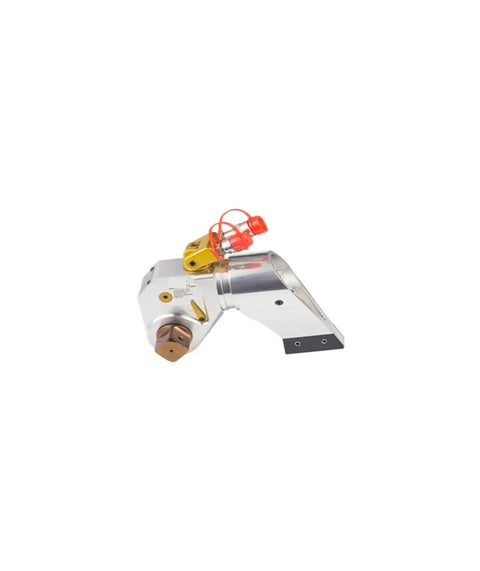 Industrial Hydraulic Torque Wrench 72000 Nm Square Drive Heavy Duty Tool showing swivel hose connector and strong grip.