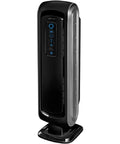 Black No Nonsense 4 Stage Hospital Grade Filtration Air Purifier With True HEPA For Small Rooms 100 To 200 Sq Ft Auto Air Quality Sensor