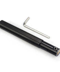 Five Eighth Inch Shank Grooving Cutoff Tool Holder Boring Bar With Four Point Nine Inch Overall Length For Pro Grade Tool Life And Faster Cutting Low Friction Machining With Carbide Insert MGMN200 Model MGIVR2016-2 showing side view and included tool