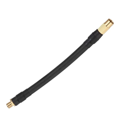 Kickass Six Point Three Inch Heavy Duty Tire Inflator Hose Air Fit Connector Fits For Xiaomi Electric Scooter Bicycle Motorcycle And Car Auto Vehicle Accessories Upgrade Kit Top Quality Durable Build Easy Install Long Lasting Service Life black rubber hose with brass connectors